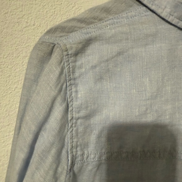 C&C California Sky Blue Linen Shirt - Picture 4 of 9